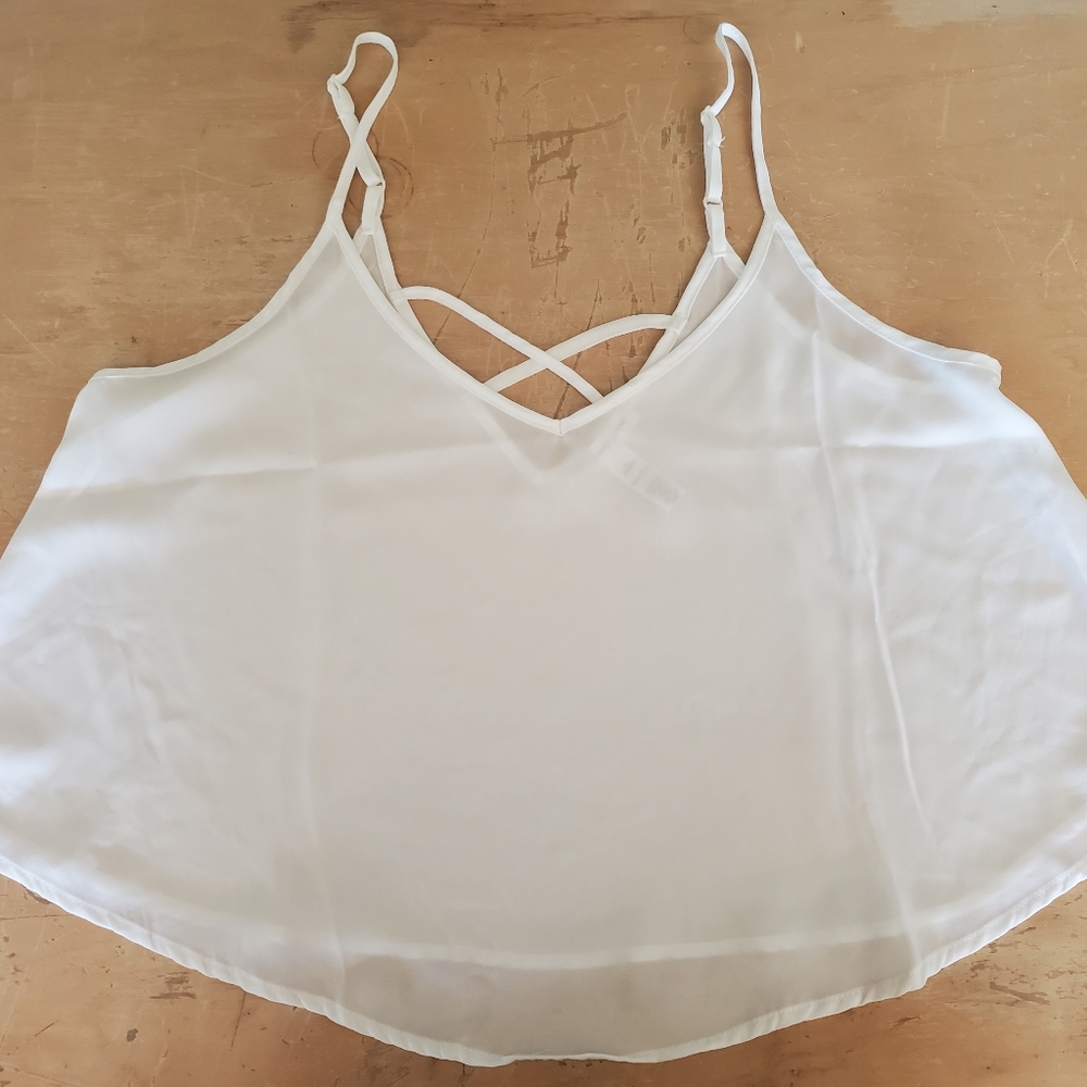 F21 Sheer Cropped Tank Top